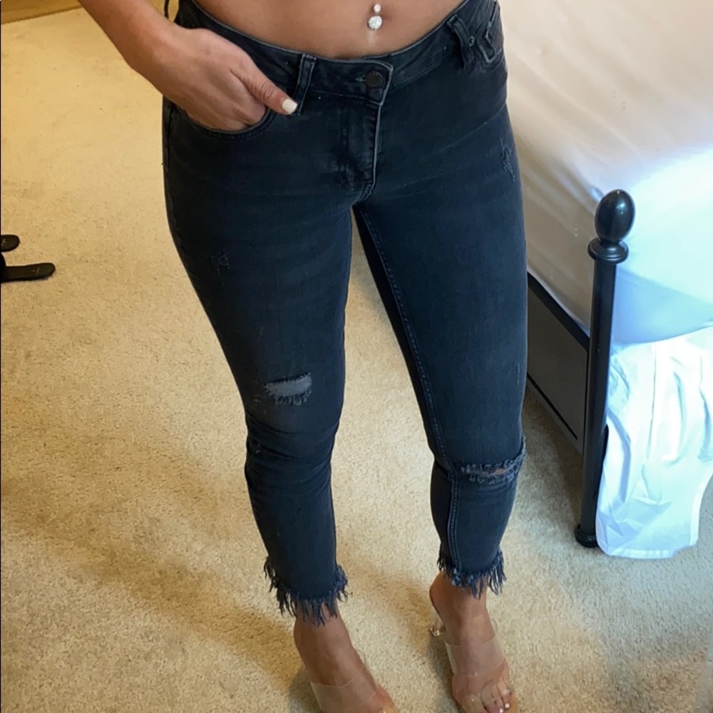 Free People frayed jeans